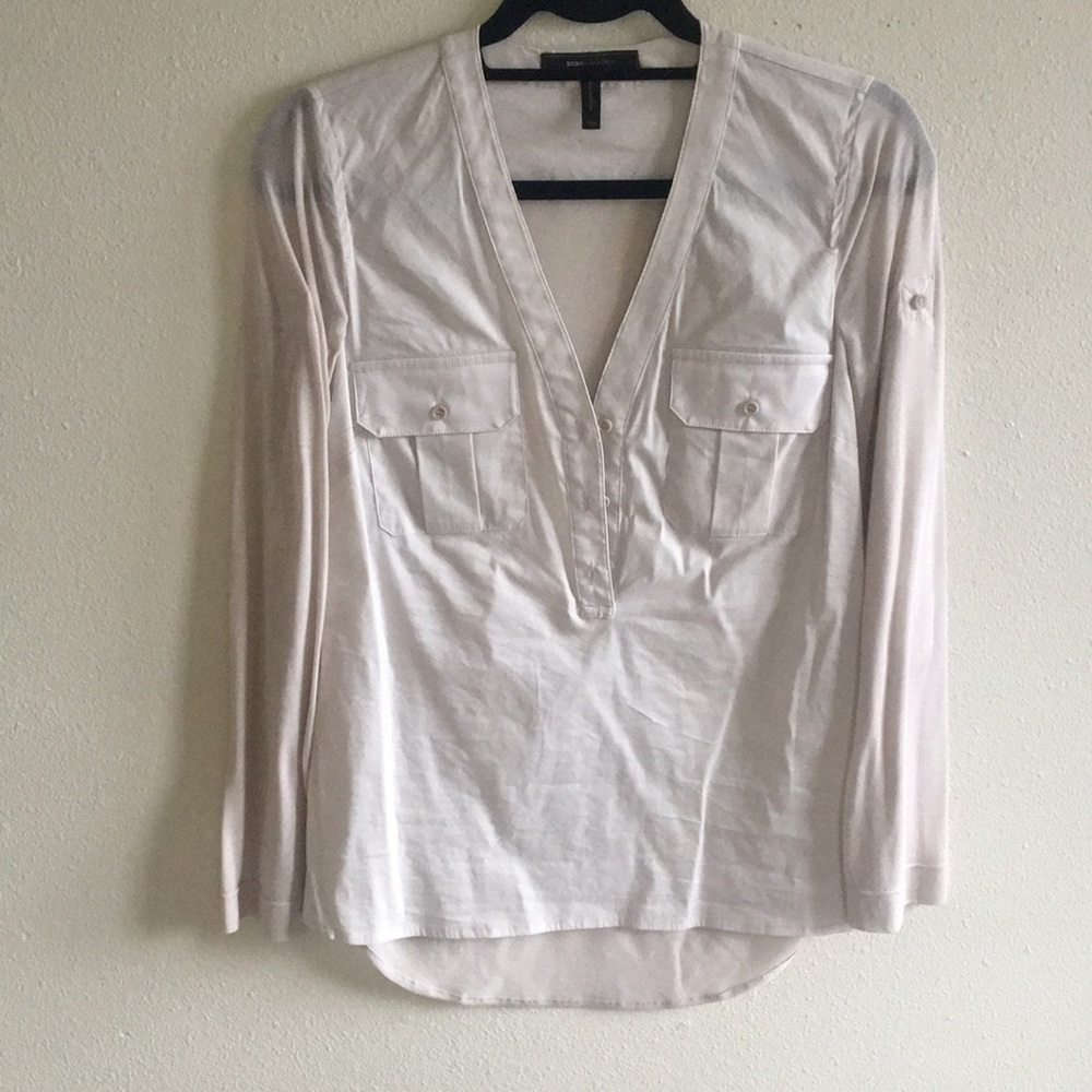 BCBG MAXAZRIA military shirt